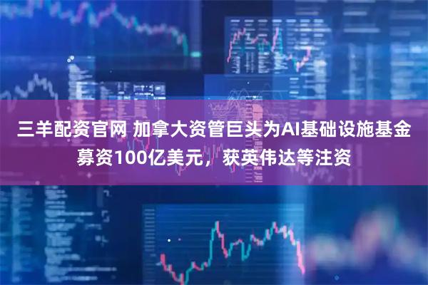 三羊配资官网 加拿大资管巨头为AI基础设施基金募资100亿美元，获英伟达等注资
